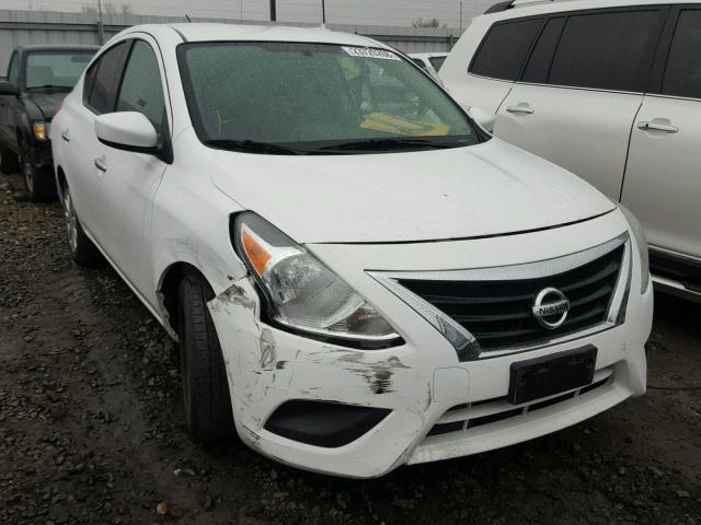 3N1CN7AP5FL833584 - 2015 NISSAN VERSA S WHITE photo 1