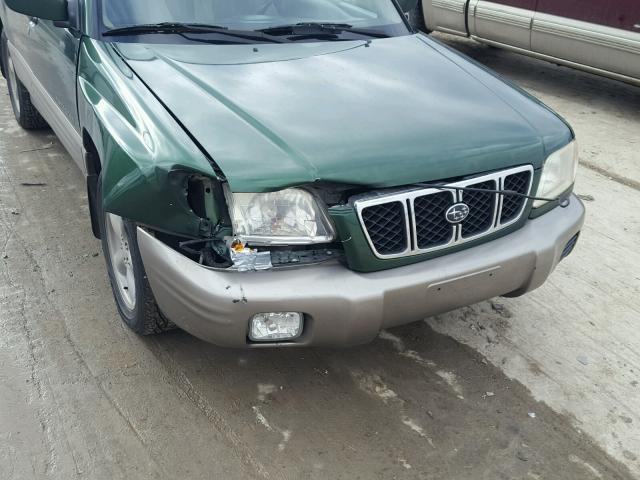 JF1SF65532H720899 - 2002 SUBARU FORESTER S GREEN photo 9