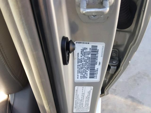 4T1BE32K82U593088 - 2002 TOYOTA CAMRY LE SILVER photo 10