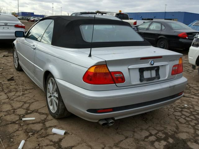 WBABW53444PL41026 - 2004 BMW 330 CI SILVER photo 3