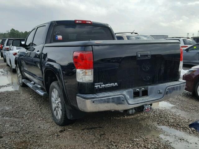 5TFFY5F16DX137490 - 2013 TOYOTA TUNDRA CRE BLACK photo 3