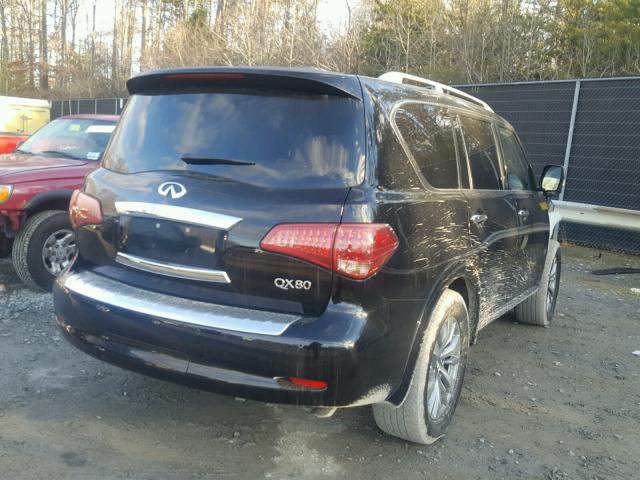 JN8AZ2NC3G9400279 - 2016 INFINITI QX80 BLACK photo 4