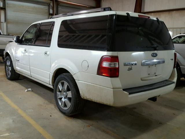 1FMFK195X8LA28211 - 2008 FORD EXPEDITION WHITE photo 3