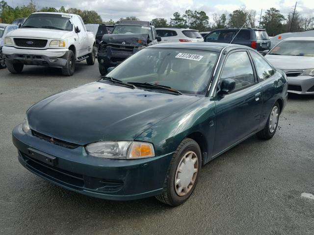 JA3AY31C7YU003049 - 2000 MITSUBISHI MIRAGE LS GREEN photo 2