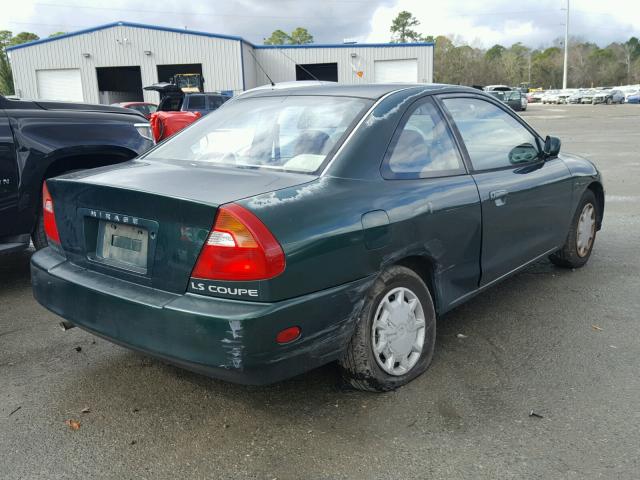 JA3AY31C7YU003049 - 2000 MITSUBISHI MIRAGE LS GREEN photo 4