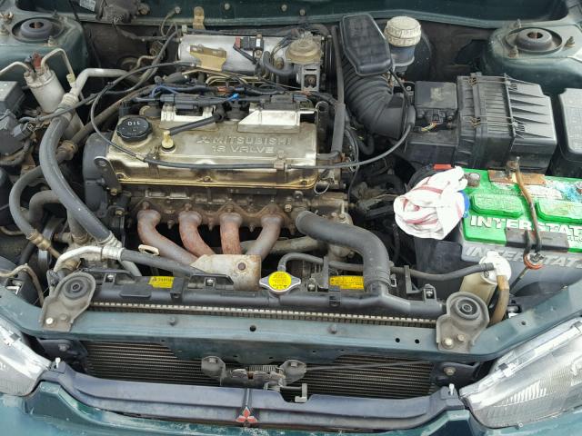 JA3AY31C7YU003049 - 2000 MITSUBISHI MIRAGE LS GREEN photo 7