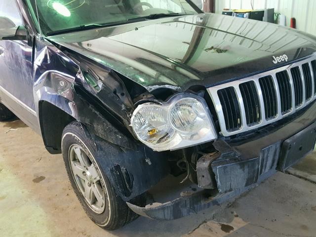 1J4HR58246C135561 - 2006 JEEP GRAND CHER BLACK photo 10