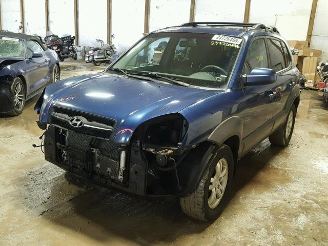 KM8JN12D36U263043 - 2006 HYUNDAI TUCSON GLS BLUE photo 2