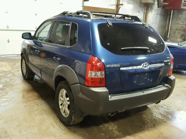 KM8JN12D36U263043 - 2006 HYUNDAI TUCSON GLS BLUE photo 3