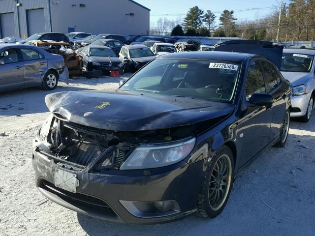 YS3FM47R581151599 - 2008 SAAB 9-3 TURBOX BLACK photo 2