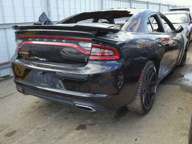 2C3CDXBG3FH716694 - 2015 DODGE CHARGER SE BLACK photo 4