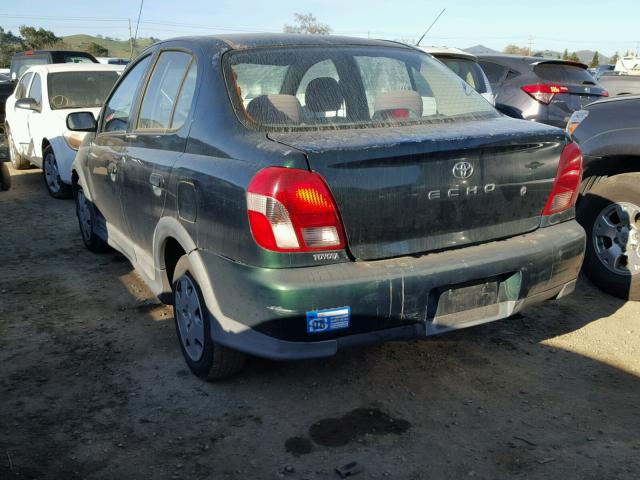 JTDBT1234Y0016100 - 2000 TOYOTA ECHO GREEN photo 3