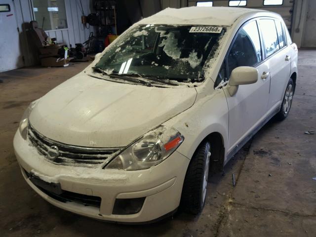 3N1BC1CP5AL363660 - 2010 NISSAN VERSA S WHITE photo 2