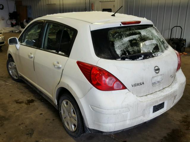 3N1BC1CP5AL363660 - 2010 NISSAN VERSA S WHITE photo 3