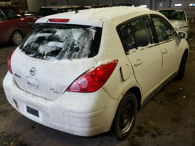 3N1BC1CP5AL363660 - 2010 NISSAN VERSA S WHITE photo 4