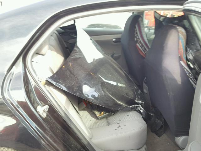 1G1ZG57BX94223667 - 2009 CHEVROLET MALIBU LS შავი ფოტო 6