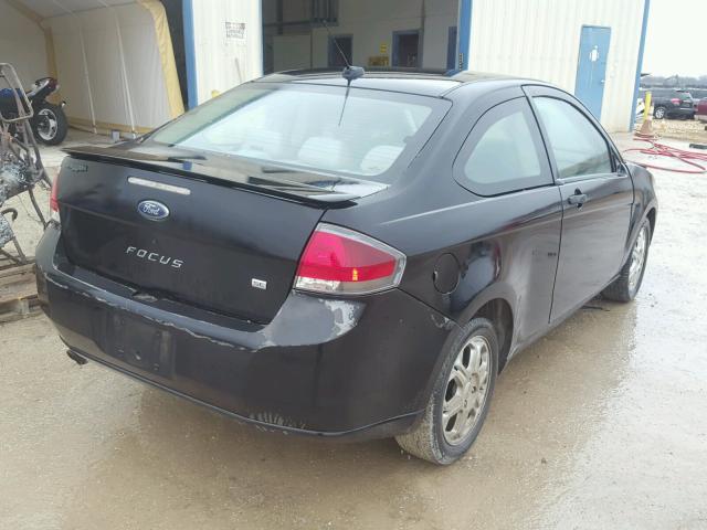 1FAHP32NX9W139030 - 2009 FORD FOCUS SE BLACK photo 4