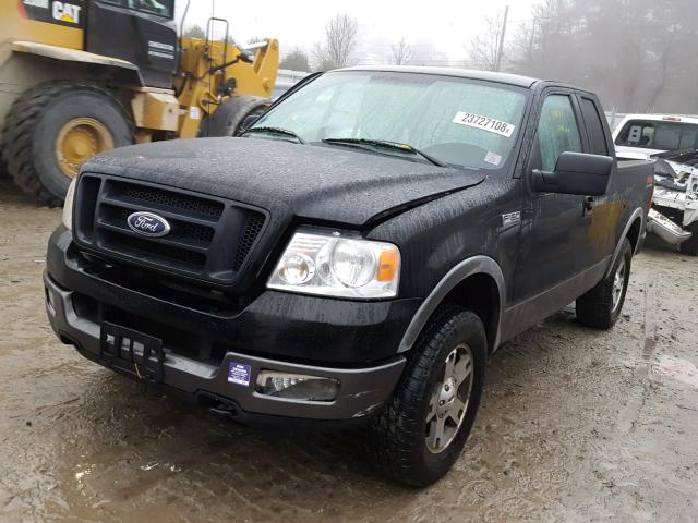 1FTPX145X5FB40969 - 2005 FORD F150 BLACK photo 2