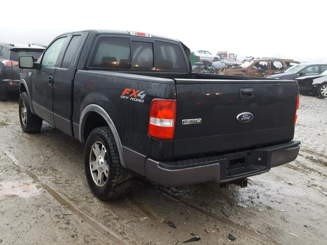 1FTPX145X5FB40969 - 2005 FORD F150 BLACK photo 3