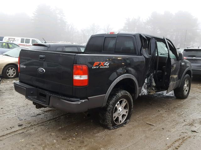 1FTPX145X5FB40969 - 2005 FORD F150 BLACK photo 4