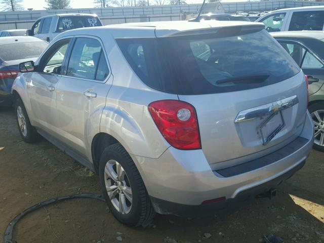 1GNALBEK7DZ127127 - 2013 CHEVROLET EQUINOX LS SILVER photo 3