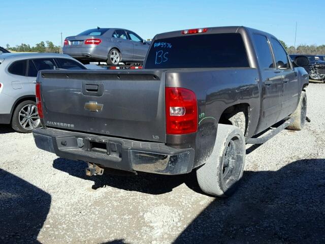 2GCEC13C981117004 - 2008 CHEVROLET SILVERADO GRAY photo 4