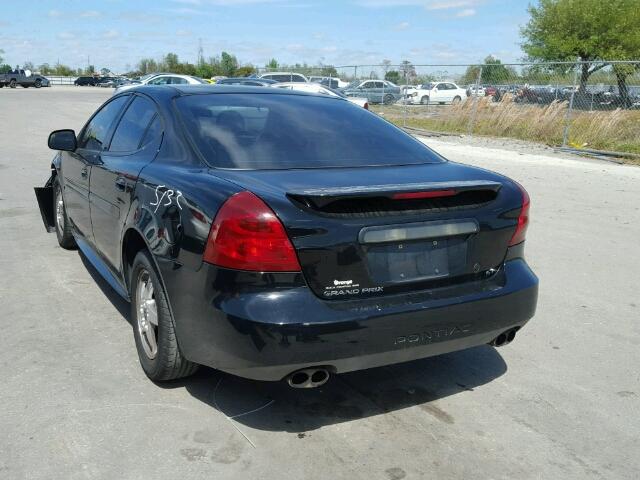 2G2WS542341303978 - 2004 PONTIAC GRAND PRIX BLACK photo 3