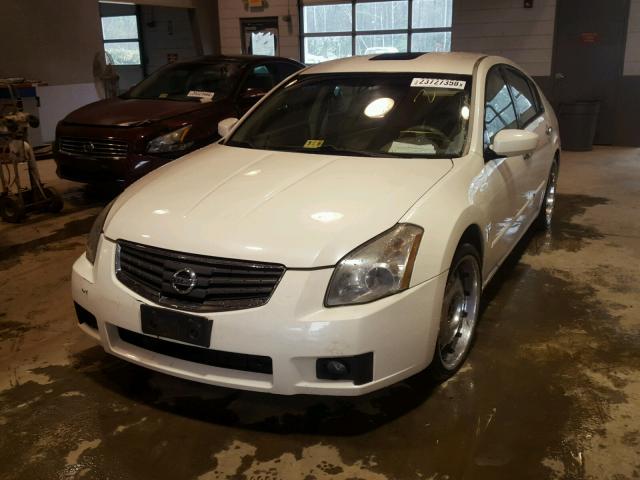 1N4BA41E77C828777 - 2007 NISSAN MAXIMA SE WHITE photo 2