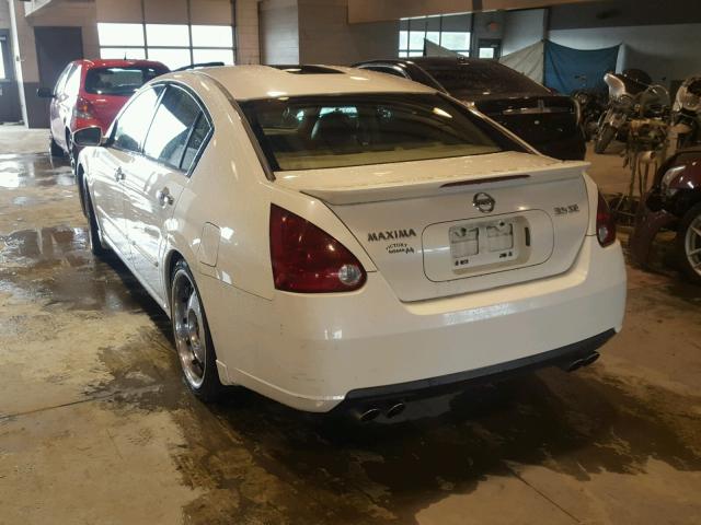 1N4BA41E77C828777 - 2007 NISSAN MAXIMA SE WHITE photo 3