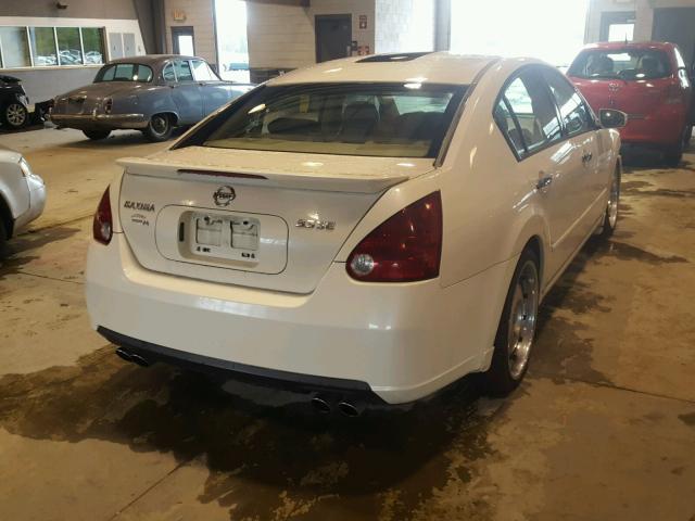 1N4BA41E77C828777 - 2007 NISSAN MAXIMA SE WHITE photo 4