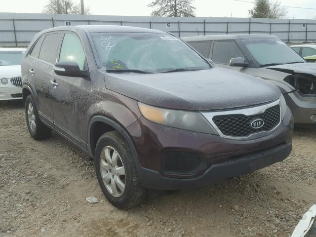 5XYKT3A16BG029525 - 2011 KIA SORENTO BA BURGUNDY photo 1