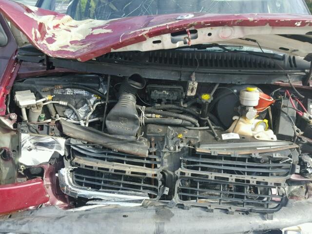 2B6HB11Y0XK541070 - 1999 DODGE RAM VAN B1 RED photo 7