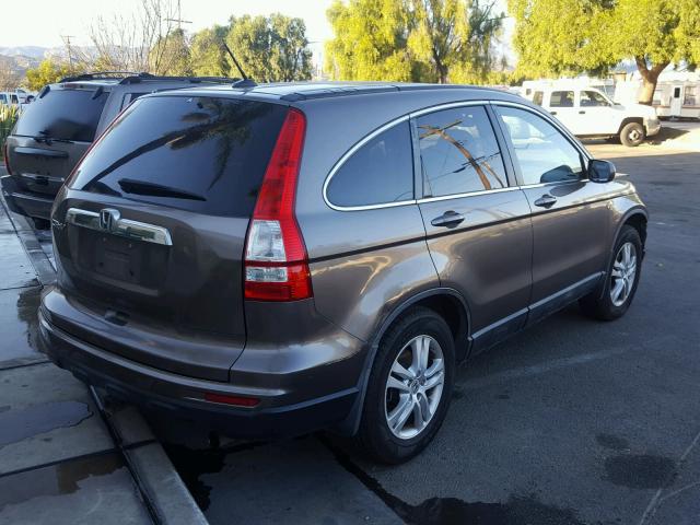 5J6RE3H70AL011389 - 2010 HONDA CR-V EXL CHARCOAL photo 4