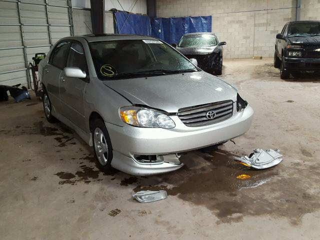 2T1BR32E23C147567 - 2003 TOYOTA COROLLA S SILVER photo 1