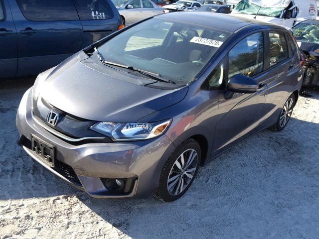 JHMGK5H72GS015491 - 2016 HONDA FIT EX GRAY photo 2