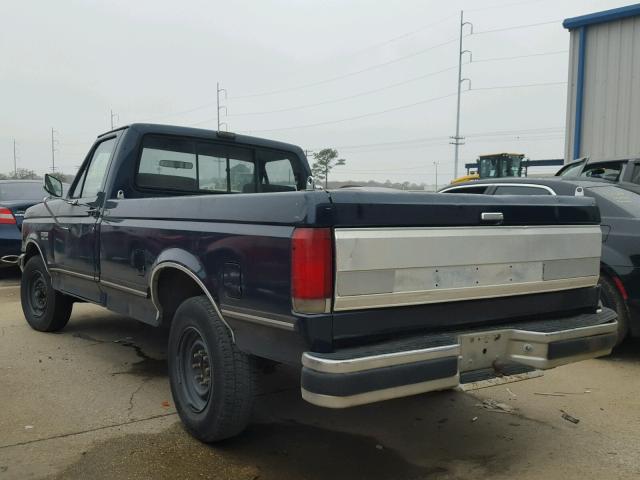 1FTEF25N4KNB58996 - 1989 FORD F250 BLUE photo 3