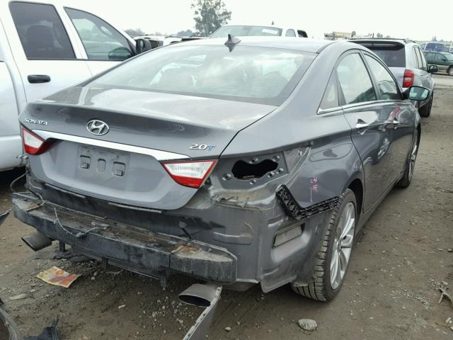 5NPEC4AB8CH429012 - 2012 HYUNDAI SONATA SE GRAY photo 4