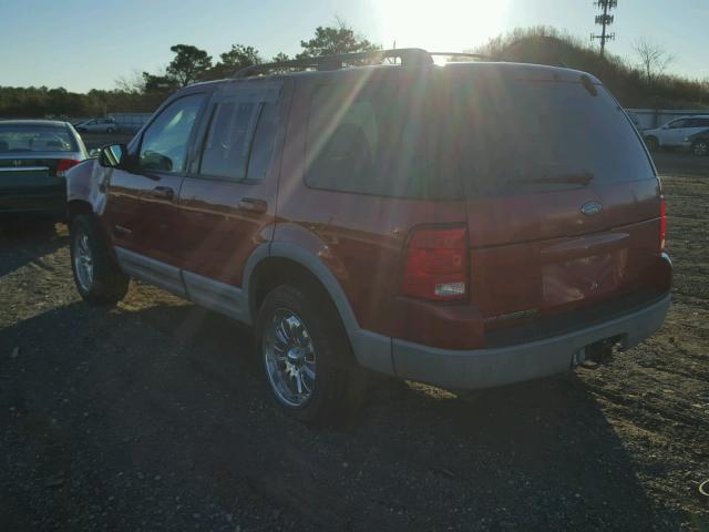 1FMZU73E52ZC03553 - 2002 FORD EXPLORER X RED photo 3