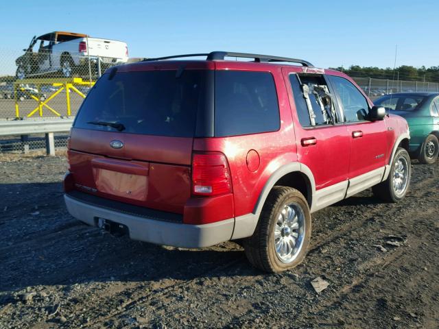 1FMZU73E52ZC03553 - 2002 FORD EXPLORER X RED photo 4