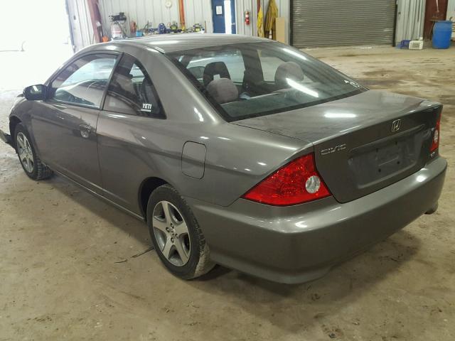 1HGEM22964L014928 - 2004 HONDA CIVIC EX GRAY photo 3