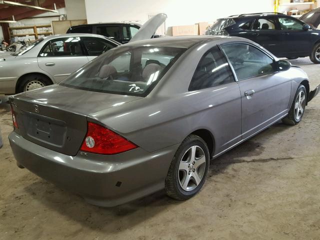 1HGEM22964L014928 - 2004 HONDA CIVIC EX GRAY photo 4