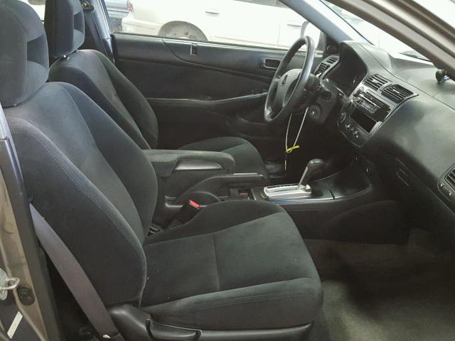 1HGEM22964L014928 - 2004 HONDA CIVIC EX ნაცრისფერი ფოტო 5