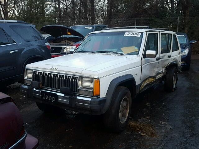 1J4FJ58L1LL241338 - 1990 JEEP CHEROKEE L WHITE photo 2