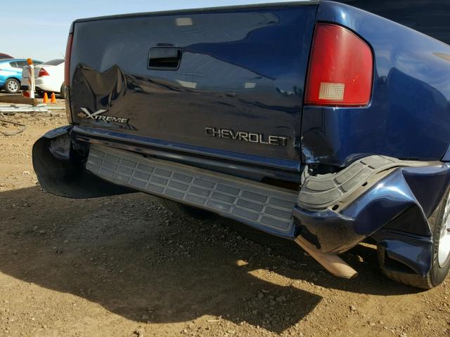 1GCCS14W128187975 - 2002 CHEVROLET S TRUCK S1 BLUE photo 9