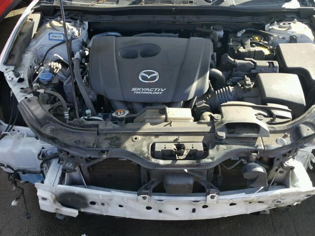 JM1BM1M72E1140045 - 2014 MAZDA 3 GRAND TO WHITE photo 7