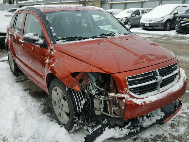 1B3HB48B57D305492 - 2007 DODGE CALIBER SX ORANGE photo 1