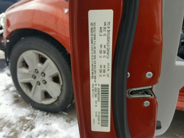 1B3HB48B57D305492 - 2007 DODGE CALIBER SX ORANGE photo 10