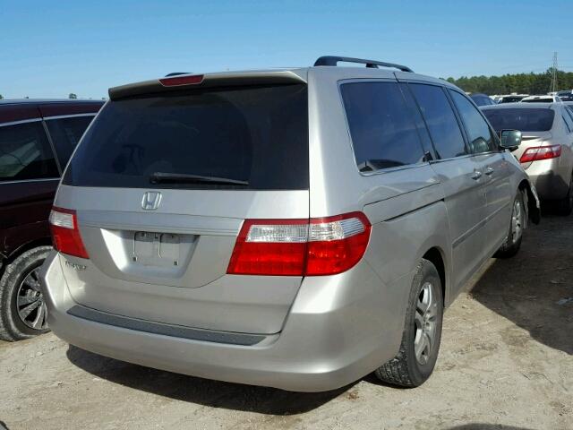 5FNRL38486B458631 - 2006 HONDA ODYSSEY EX SILVER photo 4