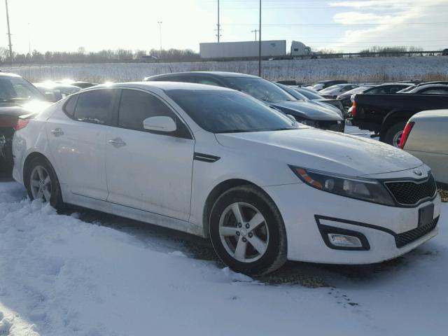 KNAGM4A7XF5555942 - 2015 KIA OPTIMA LX WHITE photo 1