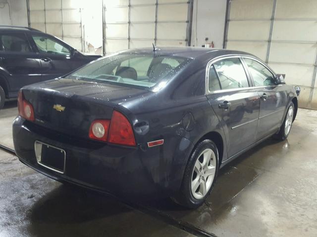 1G1ZB5EB4A4118368 - 2010 CHEVROLET MALIBU LS BLACK photo 4